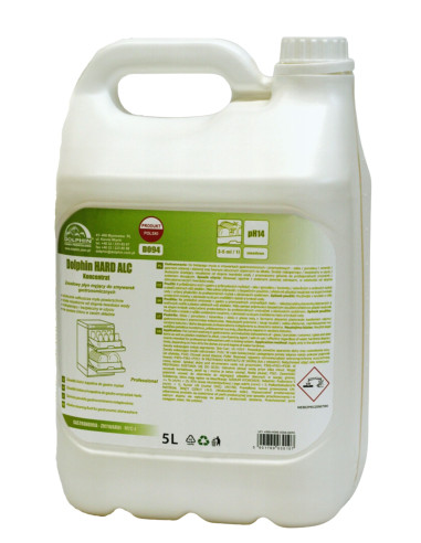 Dolphin D094 Hard Alc Płyn myjący do zmywarek gastronomicznych 5 L
