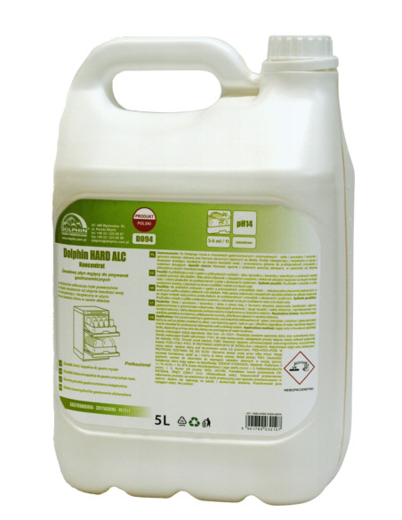 Dolphin D094 Hard Alc Płyn myjący do zmywarek gastronomicznych 5 L