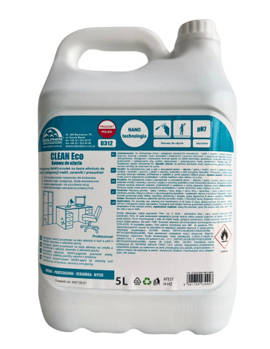 Dolphin D312 CLEAN Eco Środek do mycia mebli, ceramiki i przeszkleń 5 L