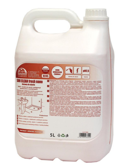 Dolphin D245 SANI Clean Płyn do mycia powierzchni sanitarnych 5 L