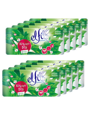 ELFI Kokoro tea 3 warstwowy 15 metrów – papier toaletowy | Hurt B2B