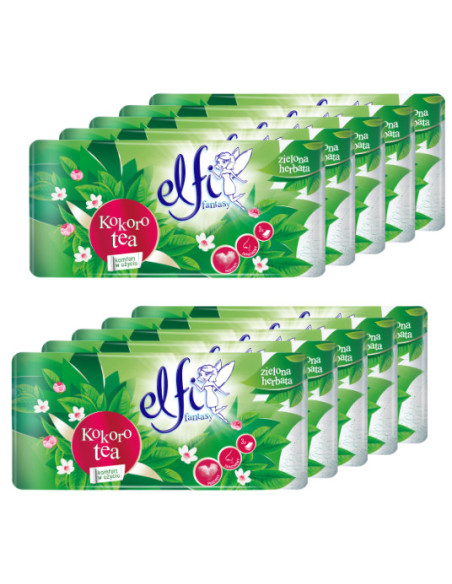 ELFI Kokoro tea 3 warstwowy 15 metrów – papier toaletowy | Hurt B2B