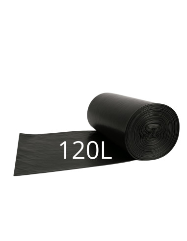 Worki na śmieci LDPE czarne – 120 L 25 sztuk | Hurt B2B