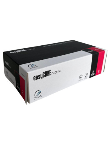 ZARYS rękawice nitrylowe easyCARE czarne  – rozmiar S  | Hurt B2B