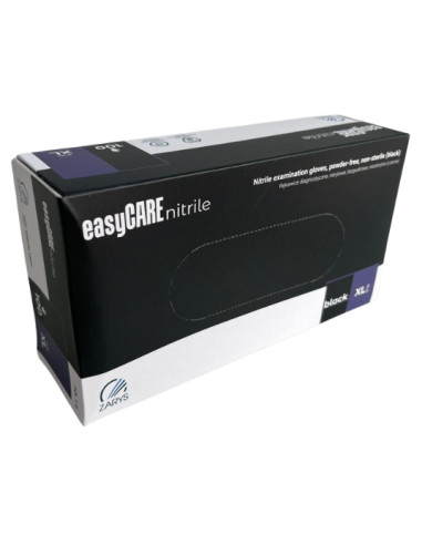 ZARYS rękawice nitrylowe easyCARE czarne  – rozmiar XL  | Hurt B2B