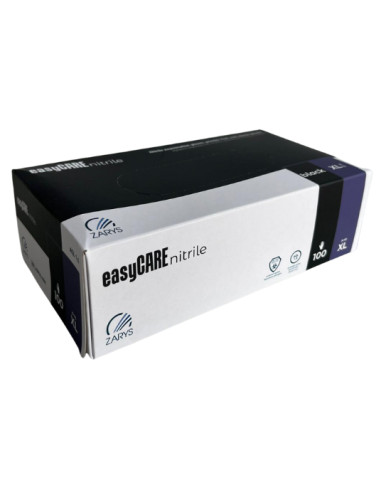 ZARYS rękawice nitrylowe easyCARE czarne  – rozmiar XL  | Hurt B2B