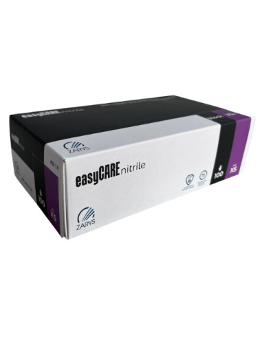 ZARYS rękawice nitrylowe easyCARE czarne  – rozmiar XS  | Hurt B2B