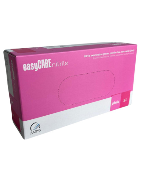 ZARYS rękawice nitrylowe easyCARE różowe – rozmiar S  | Hurt B2B