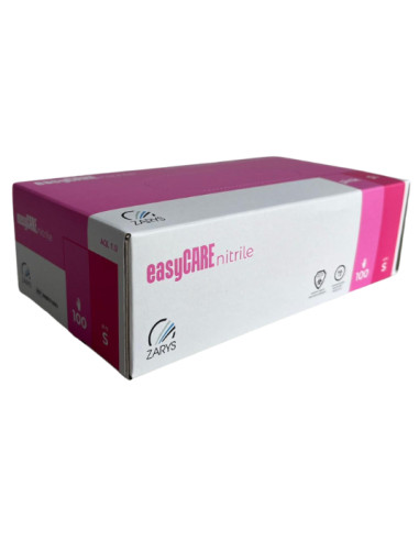 ZARYS rękawice nitrylowe easyCARE różowe – rozmiar S  | Hurt B2B
