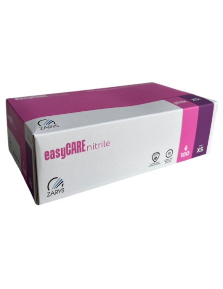 ZARYS rękawice nitrylowe easyCARE różowe – rozmiar XS | Hurt B2B