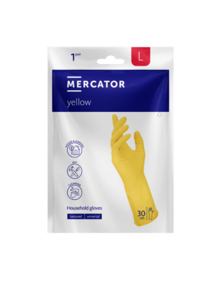 MERCATOR rękawice lateksowe – rozmiar L | Hurt B2B