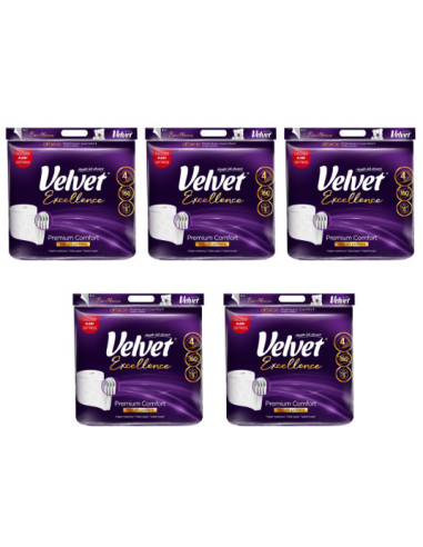 VELVET Excellence 4 warstwowy 20 metrów – papier toaletowy | Hurt B2B
