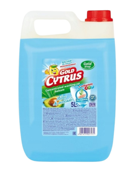 GOLD CYTRUS Balsam do mycia naczyń Aloes i avocado 5 L