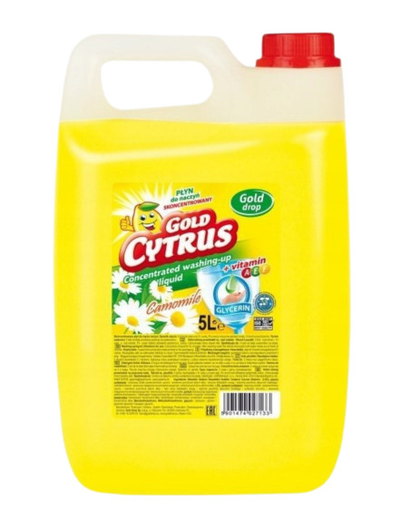 GOLD CYTRUS Płyn do mycia naczyń Rumianek 5 L